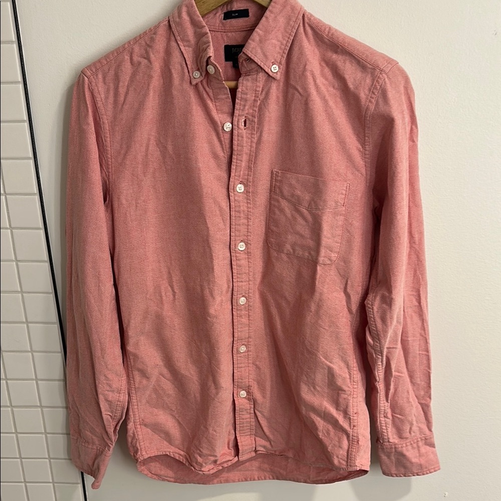 J.Crew Oxford Pink Button-Up Shirt